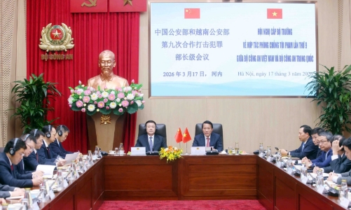 Hội nghị cấp Bộ trưởng Việt Nam – Trung Quốc về hợp tác phòng, chống tội phạm lần thứ 9