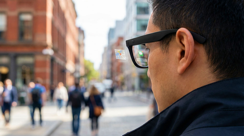 Kính AI đang chuyển từ thiết bị thử nghiệm sang thiết bị đeo hàng ngày. (Hình ảnh do AI tạo ra)