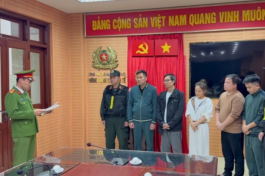 Các đối tượng trong vụ án. Ảnh: Cổng thông tin điện tử Bộ Công an.