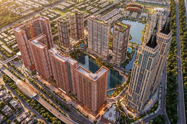 Hình ảnh Phối cảnh tổng thể Khu đô thị The InterCentral - Điểm nhấn quy hoạch mới tại cửa ngõ Bắc Thủ đô.