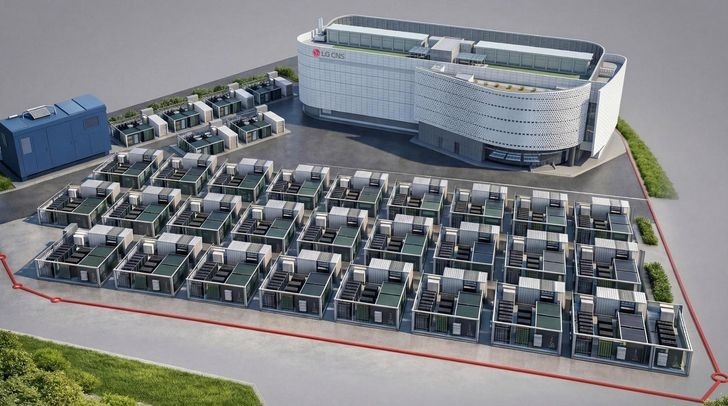 Hình ảnh cụm AI Box của LG CNS dự kiến xây dựng tại Busan. Ảnh: LG CNS