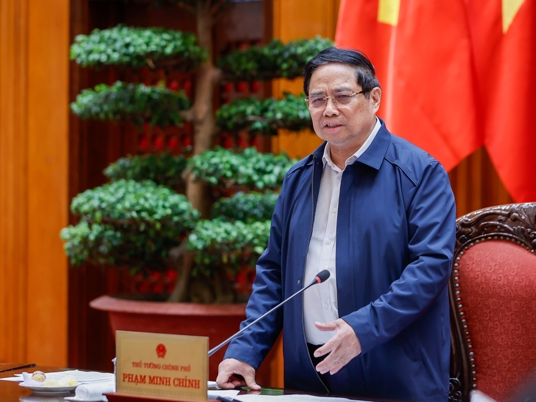 Thủ tướng Phạm Minh Chính phát biểu chỉ đạo tại hội nghị. Ảnh: VGP.