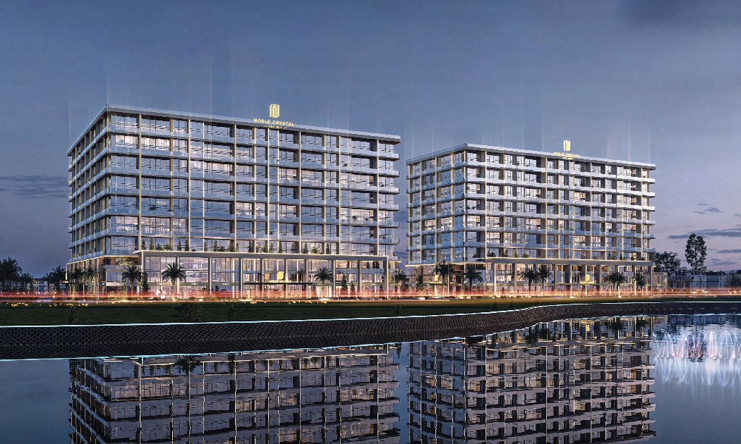 Noble Crystal Long Bien Worldhotels Residences bao gồm 02 tòa tháp cao 17 tầng, với hơn 400 dinh thự hàng hiệu độc bản.