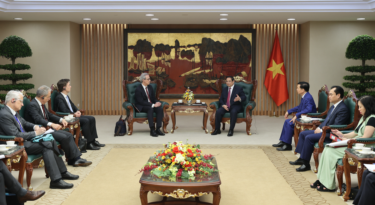 Thủ tướng cho biết Việt Nam mong muốn thúc đẩy hợp tác với EU trong phát triển kinh tế biển bền vững. Ảnh: VGP.