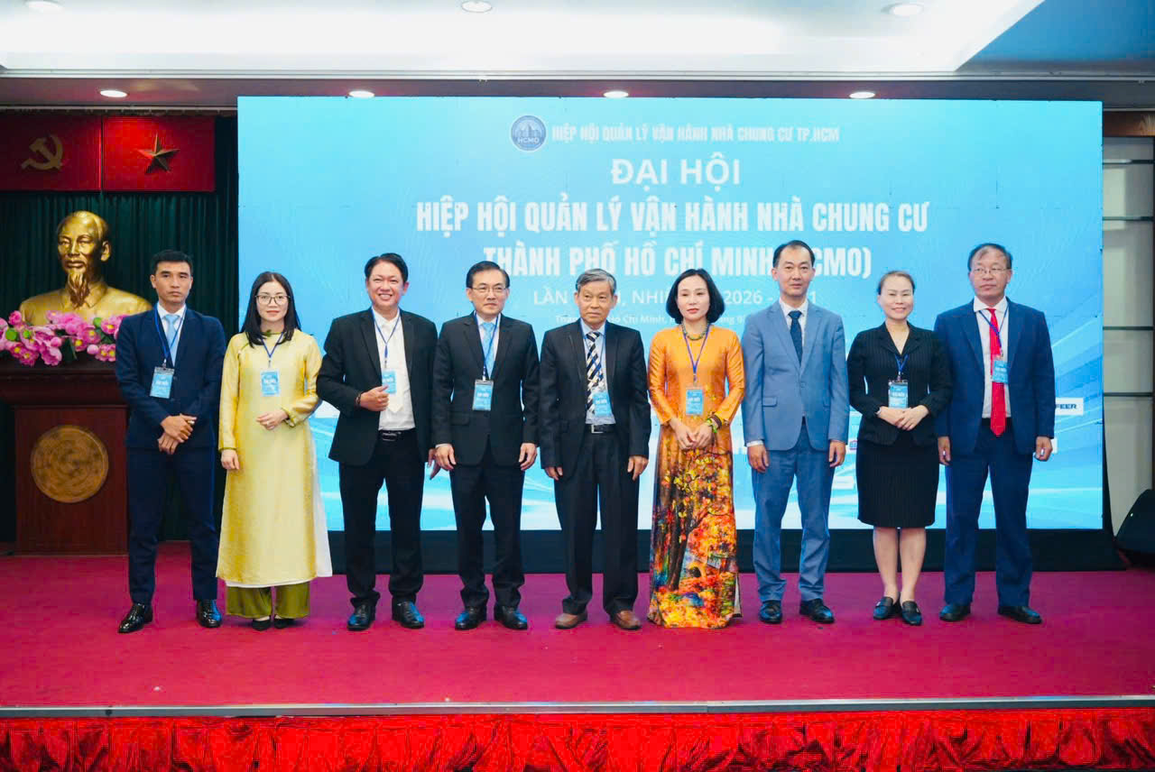 Ra mắt Ban Thường vụ Hiệp hội Quản lý Vận hành Nhà Chung cư TP. Hồ Chí Minh (HCMO), chiều 19/3.
