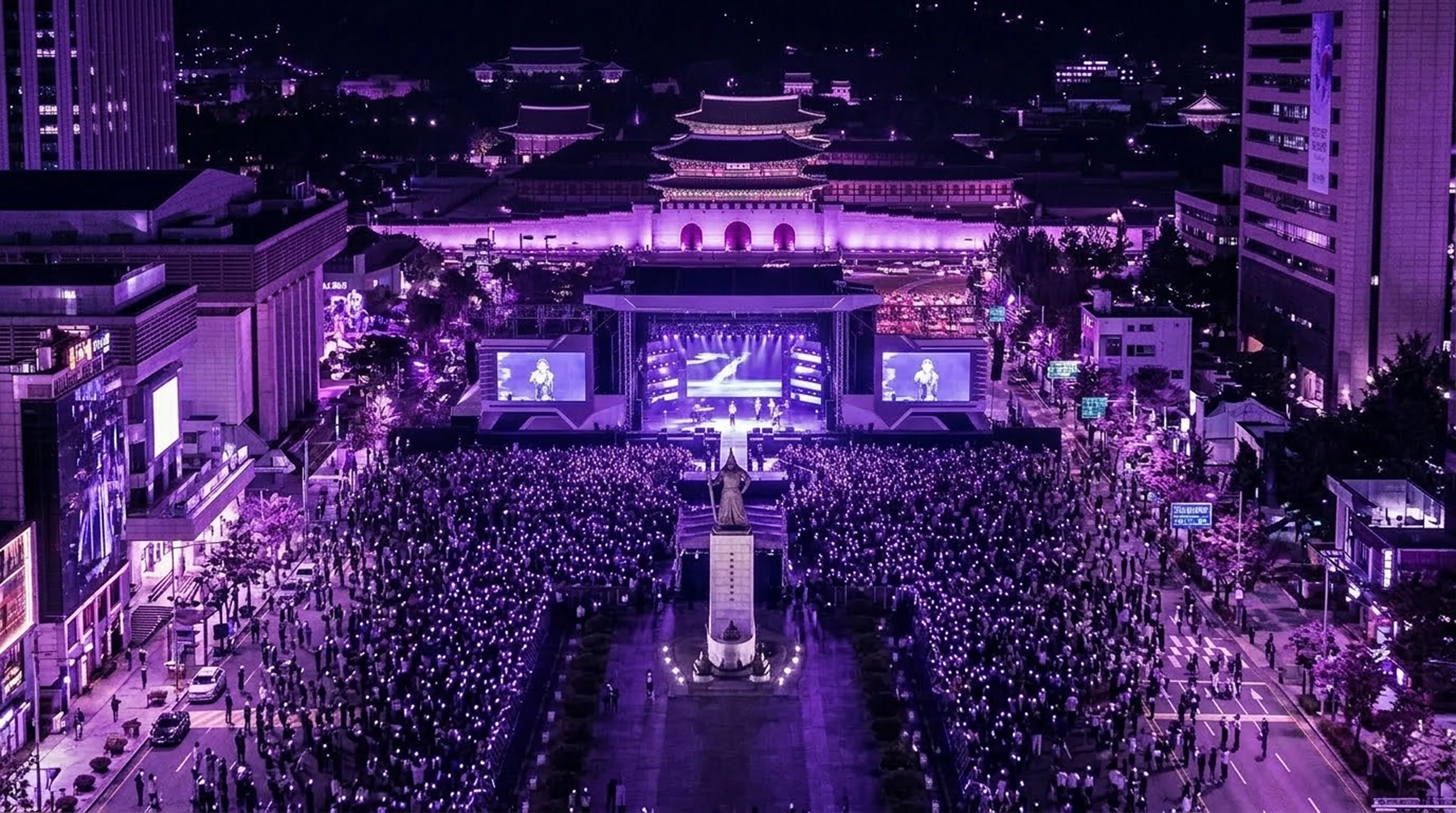 Concert miễn phí của BTS dự kiến diễn ra vào ngày 21/3 tại quảng trường Gwanghwamun, Seoul.