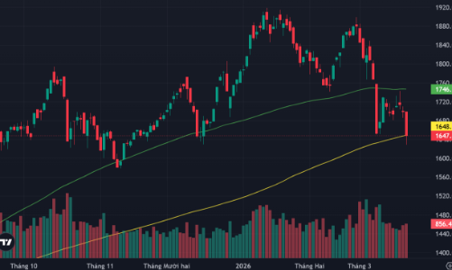 Thị trường lại chìm trong bán tháo, khối ngoại rút ròng hơn 1.900 tỷ