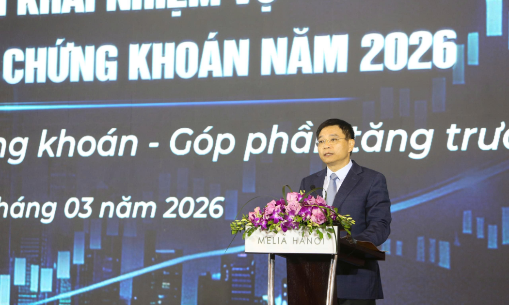 Bộ trưởng Tài chính Nguyễn Văn Thắng phát biểu tại Hội nghị.