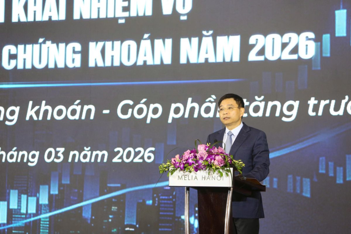 Bộ trưởng Tài chính Nguyễn Văn Thắng phát biểu tại Hội nghị.