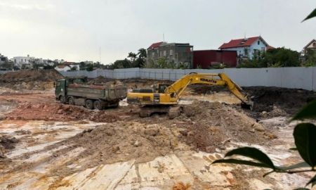 Khai thác khoáng sản trái phép tại phường Trần Hưng Đạo nằm ở phía Tây Hải Phòng.