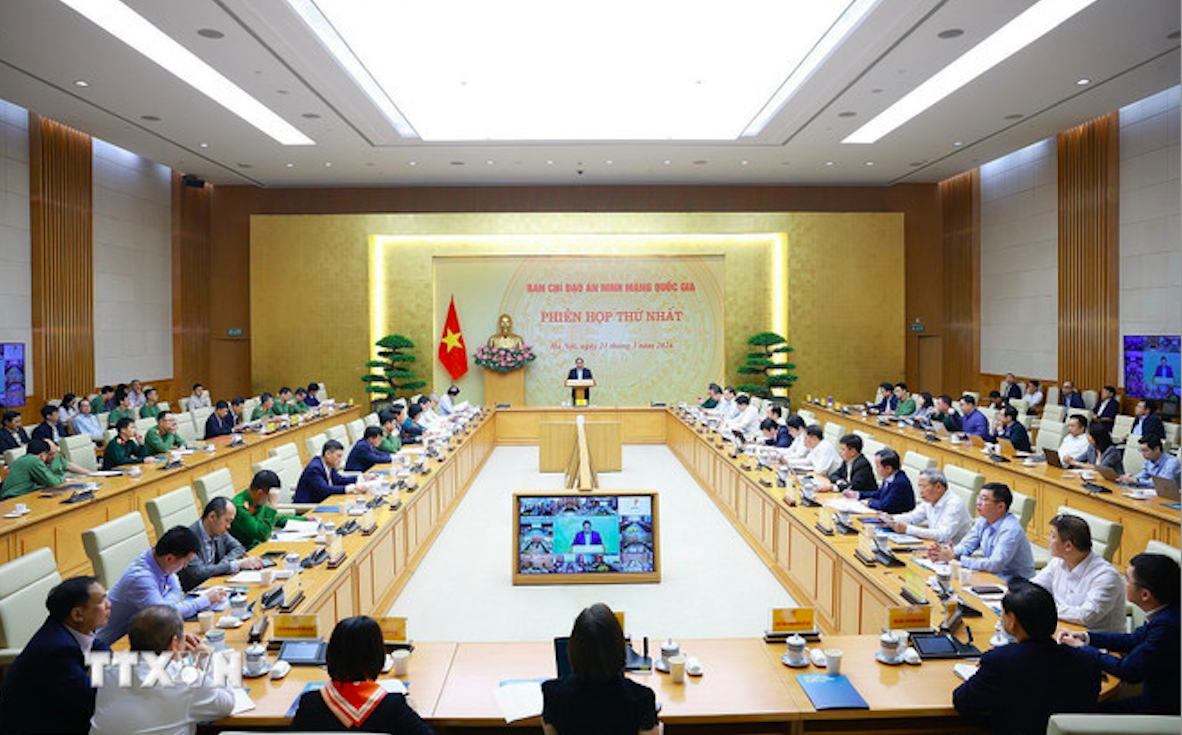 Phiên họp thứ nhất của Ban Chỉ đạo An ninh mạng quốc gia. Ảnh: TTXVN.