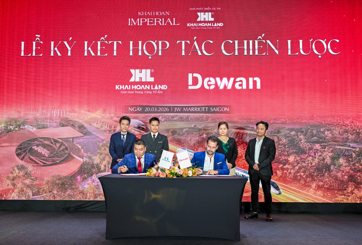 Khải Hoàn Land ký kết cùng Dewan Việt Nam, đơn vị đảm nhận thiết kế dự án Khải Hoàn Imperial.