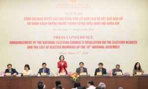 Công bố danh sách trúng cử đại biểu Quốc hội khóa XVI