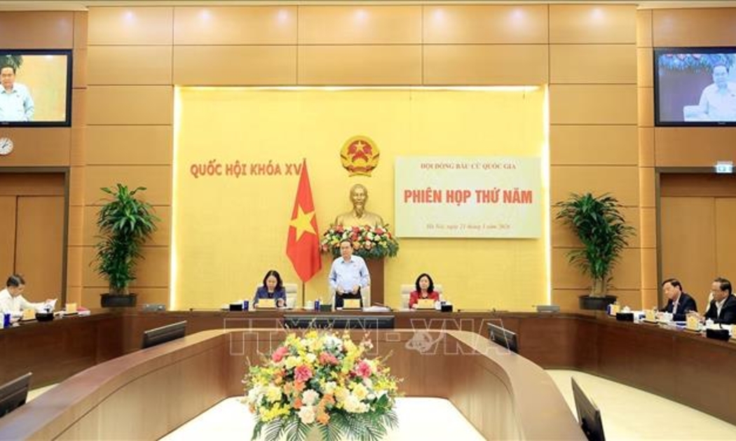 Thông qua Nghị quyết công bố kết quả bầu cử và danh sách những người trúng cử đại biểu Quốc hội khóa XVI