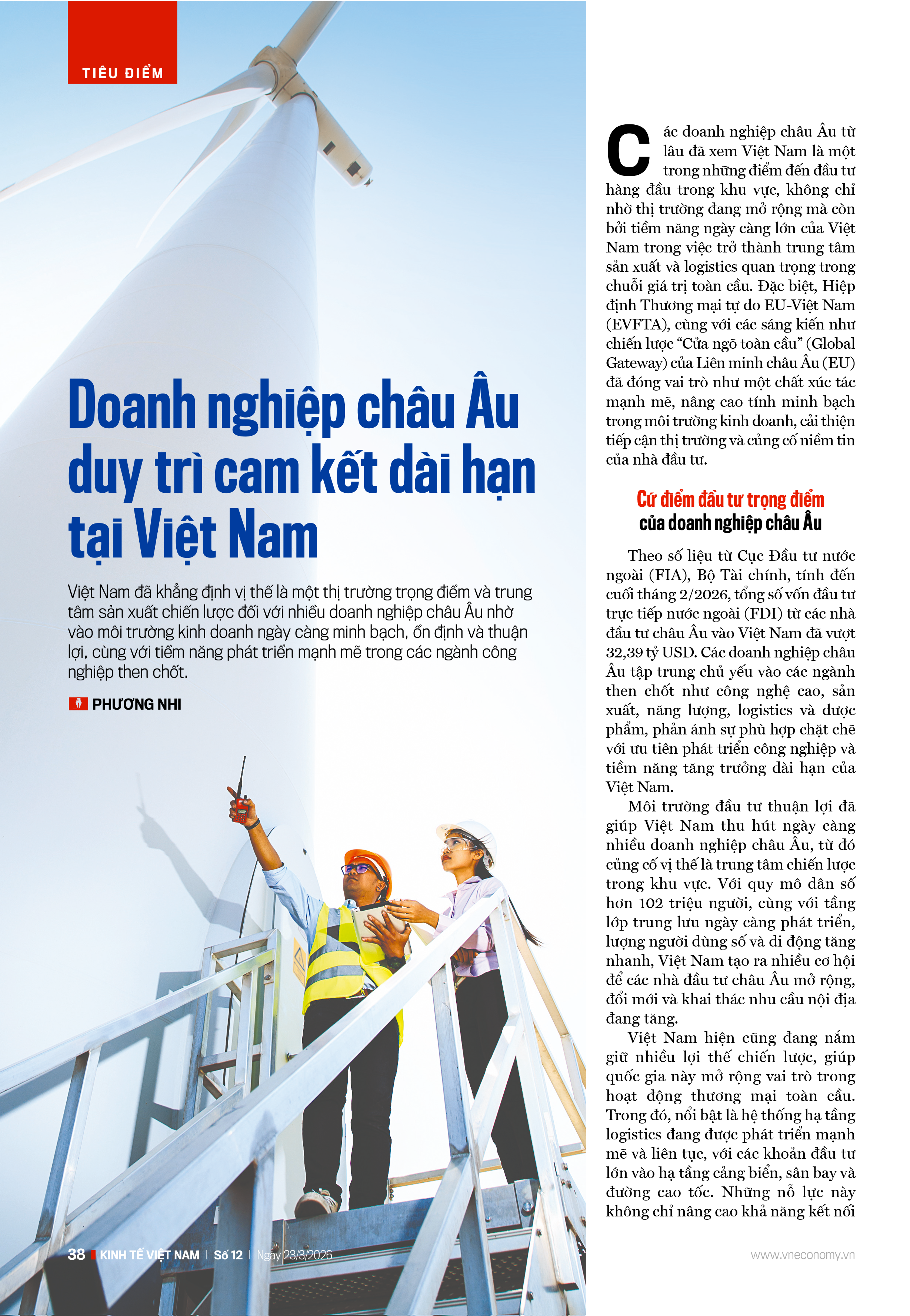 Nhà đầu tư châu Âu duy trì cam kết dài hạn tại Việt Nam - Ảnh 1