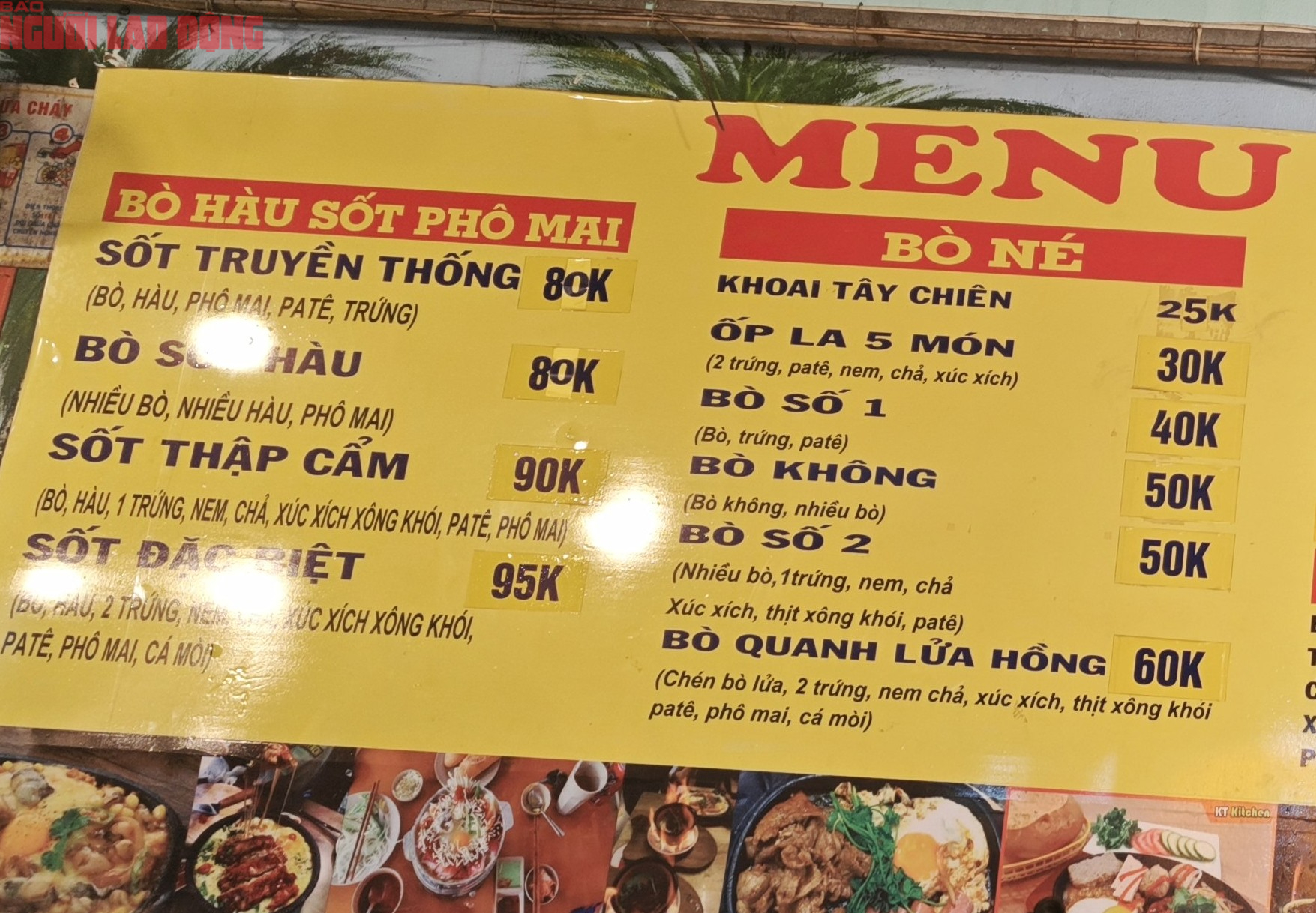 Từ quán bình dân đến quán ăn có máy lạnh, mức giá thực phẩm đều có xu hướng tăng. 