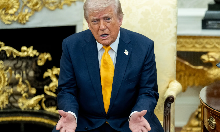 Tổng thống Mỹ Donald Trump - Ảnh: Bloomberg.