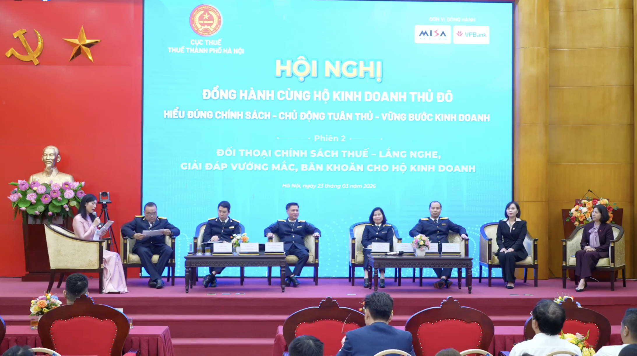 Hội nghị “Đồng hành cùng hộ kinh doanh Thủ đô” do Thuế TP.Hà Nội tổ chức ngày 23/3