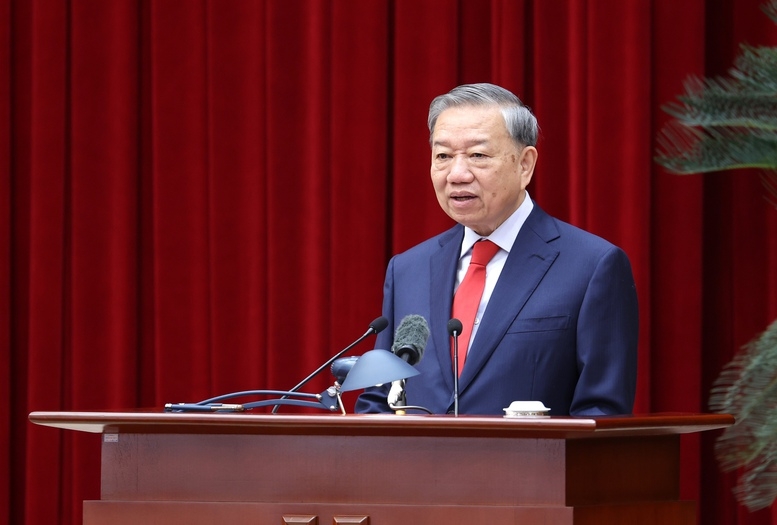 Tổng Bí thư Tô Lâm chủ trì, phát biểu khai mạc Hội nghị - Ảnh VGP