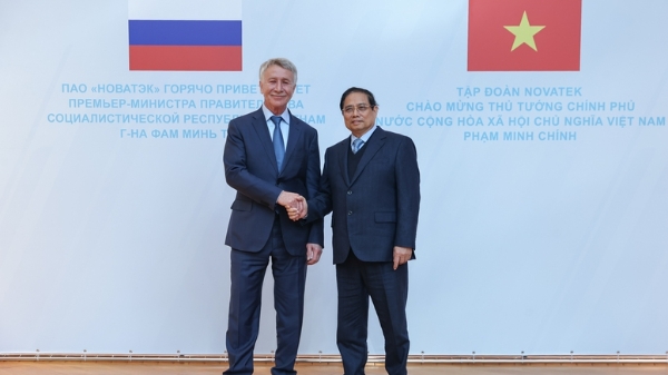 Thủ tướng Phạm Minh Chính làm việc với Novatek, thúc đẩy các dự án LNG lớn tại Việt Nam