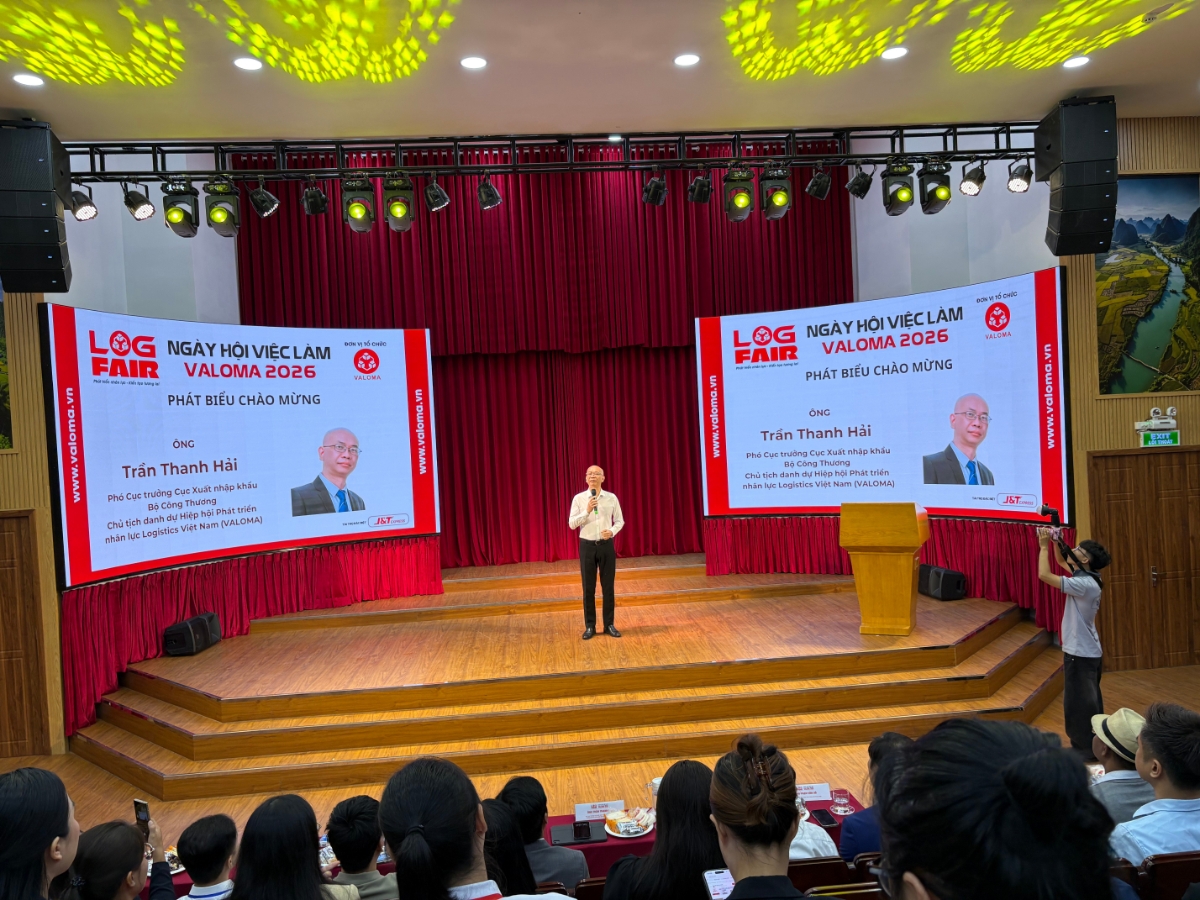 Ông Trần Thanh Hải – Phó Cục trưởng Cục xuất nhập khẩu Bộ Công Thương, phát biểu tại buổi lễ khai mạc.