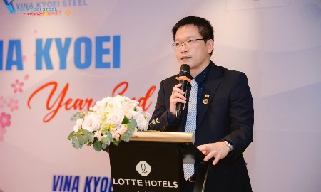 Ông Lê Minh Tú - Tổng giám đốc Công ty TNHH Thép Vina Kyoei.