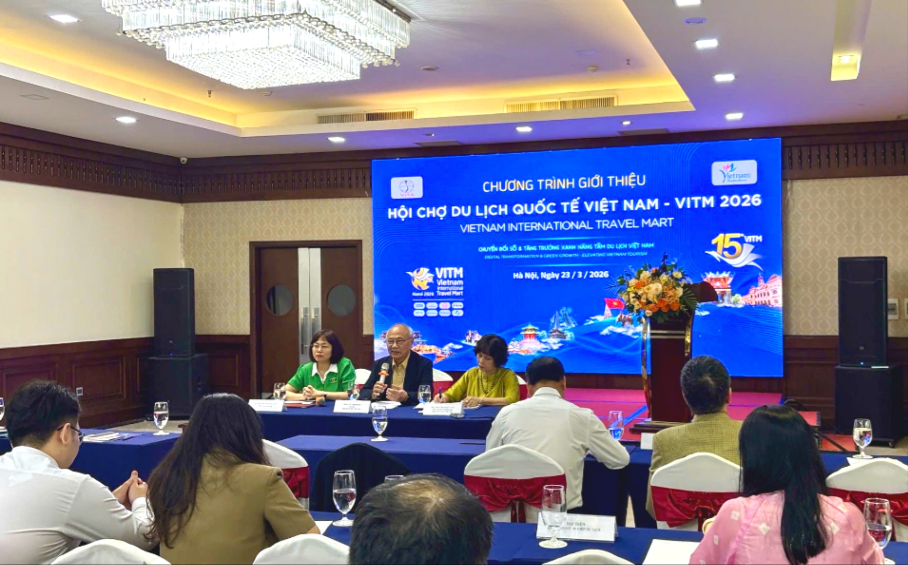 Chủ tịch Hiệp hội Du lịch Việt Nam Vũ Thế Bình thông tin về VITM 2026.