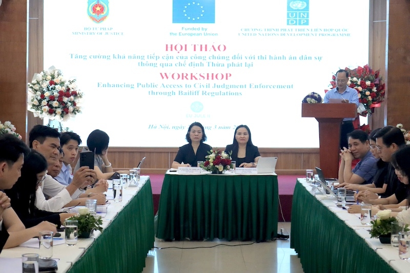 Quang cảnh hội thảo. Ảnh: MOJ.