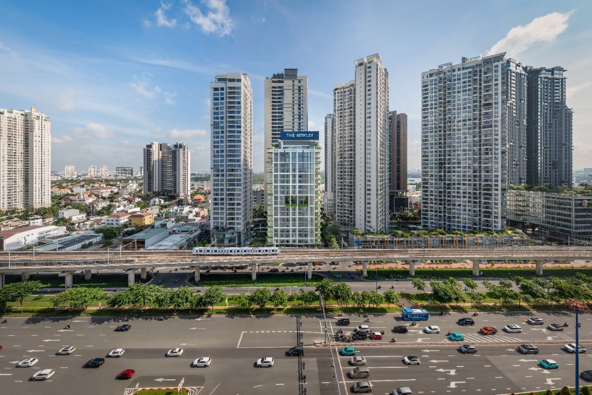 The Berkley thừa hưởng lợi thế kết nối ngay tại mặt tiền đường Võ Nguyên Giáp.