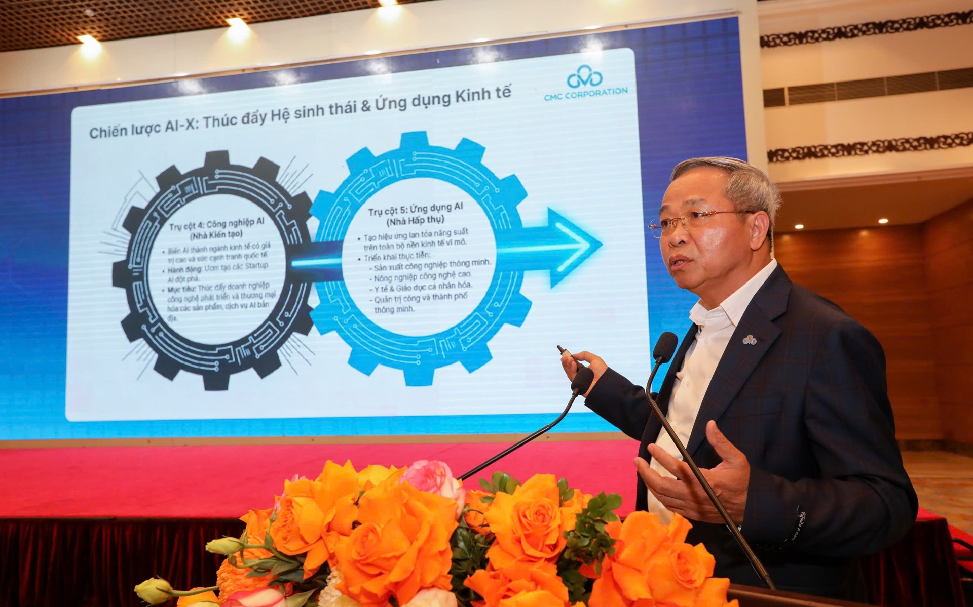 Ông Nguyễn Trung Chính, Chủ tịch Tập đoàn CMC. Ảnh: Việt Dũng