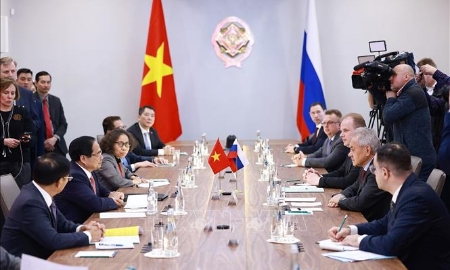 Thủ tướng Phạm Minh Chính làm việc với lãnh đạo an ninh và nghị viện Liên bang Nga