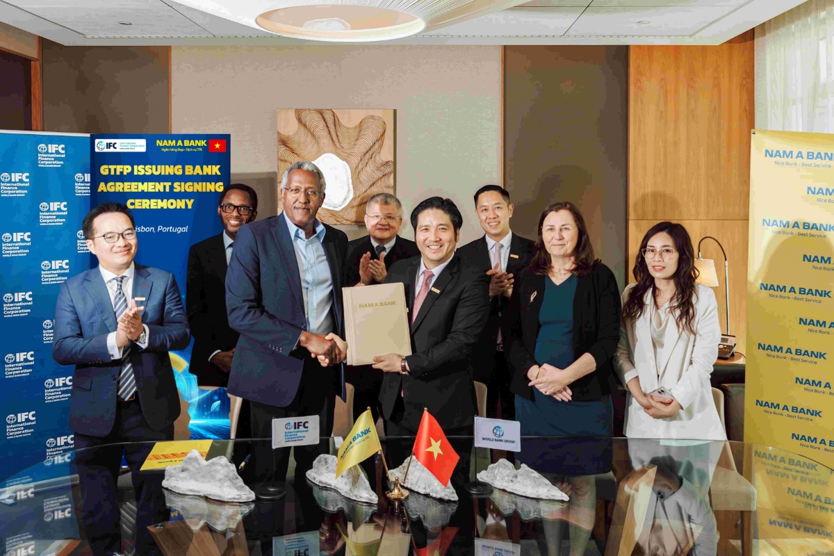 IFC cũng đang dự kiến xúc tiến gói tài trợ thương mại trị giá 50 triệu USD cho Nam A Bank.&nbsp;Ảnh:&nbsp;Nam A Bank.
