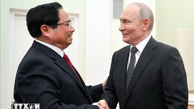 Prime Minister Pham Minh Chinh meets Russian President Putin in Moscow