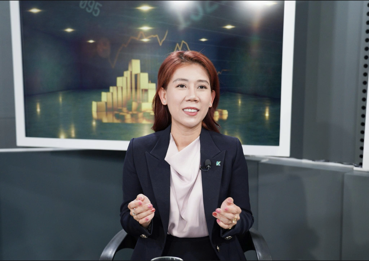 Bà Lục Kim Thanh, Giám đốc Khối Kinh doanh số, Công ty Cổ phần Chứng khoán Kafi.&nbsp;