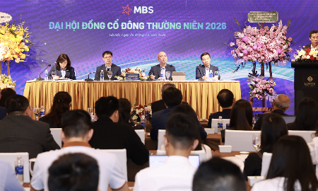 Ngày 26/3, Công ty Cổ phần Chứng khoán MB (MBS) đã tổ chức thành công Đại hội đồng cổ đông thường niên năm 2026.