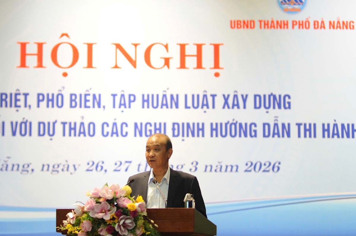 Phó chủ tịch UBND TP. Đà Nẵng Lê Quang Nam, phát biểu tại hội nghị.