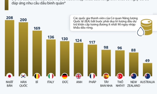 Dự trữ dầu chiến lược của các nước đủ dùng trong bao lâu?
