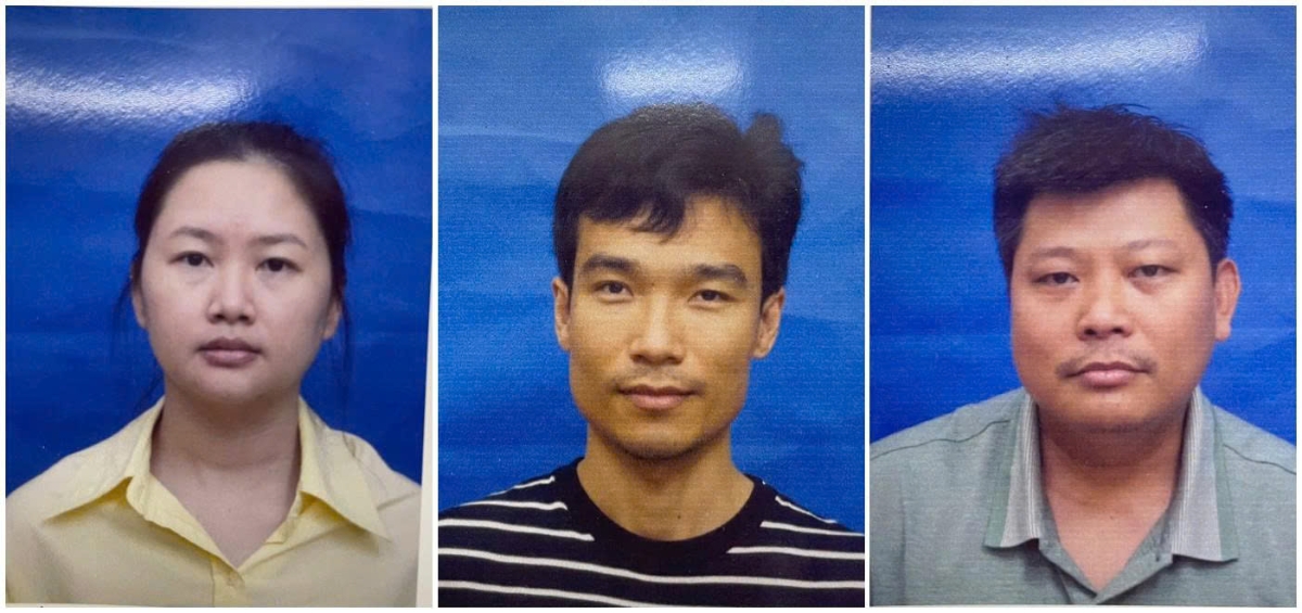 Các đối tượng từ trái qua: Thảo, Chiến, Nhân. Ảnh: Cổng thông tin điện tử Bộ Công an.