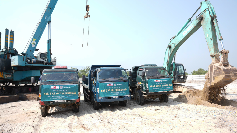 Các thiết bị, máy móc được huy động để triển khai dự án