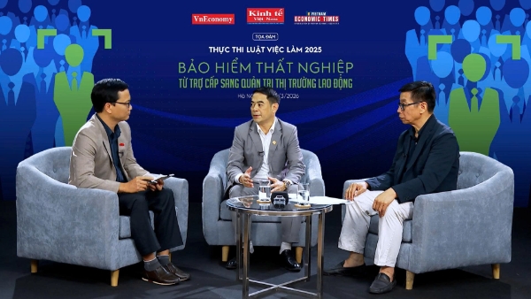 Tọa đàm chuyên đề: “Thực thi Luật Việc làm 2025: Bảo hiểm thất nghiệp – từ trợ cấp sang quản trị thị trường lao động". Ảnh: Việt Tuấn.