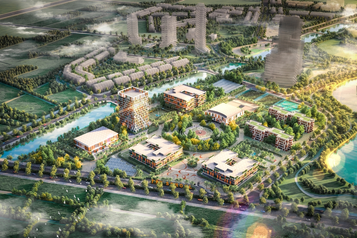 Từ The Zenith Hải Phòng, cư dân dễ dàng tiếp cận hệ thống tiện ích tổ hợp giáo dục FPT vừa khởi công.