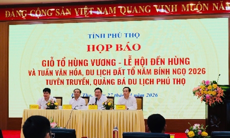 Phú Thọ công bố thông tin về Lễ Giỗ Tổ Hùng Vương và Tuần Văn hóa - Du lịch Đất Tổ 2026