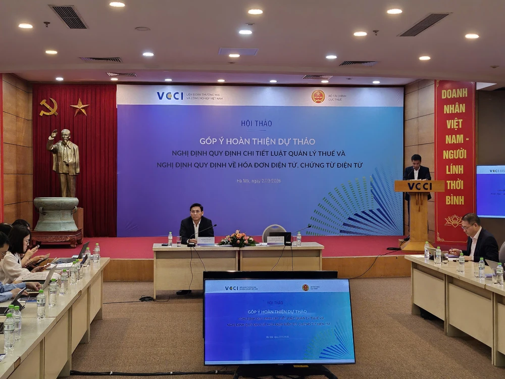 Hội thảo lấy kiến cộng đồng doanh nghiệp nhằm hoàn thiện dự thảo Nghị định quy định chi tiết Luật Quản lý thuế và Nghị định quy định về hóa đơn điện tử và chứng từ điện tử.