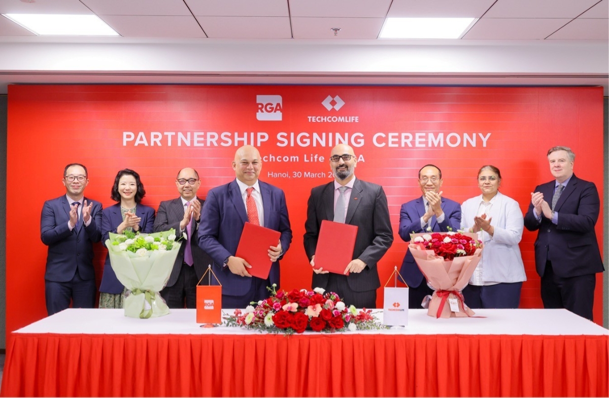Hợp tác chiến lược giữa Techcom Life và RGA thúc đẩy sự phát triển bền vững của thị trường bảo hiểm Việt Nam. Ảnh: Techcom Life.
