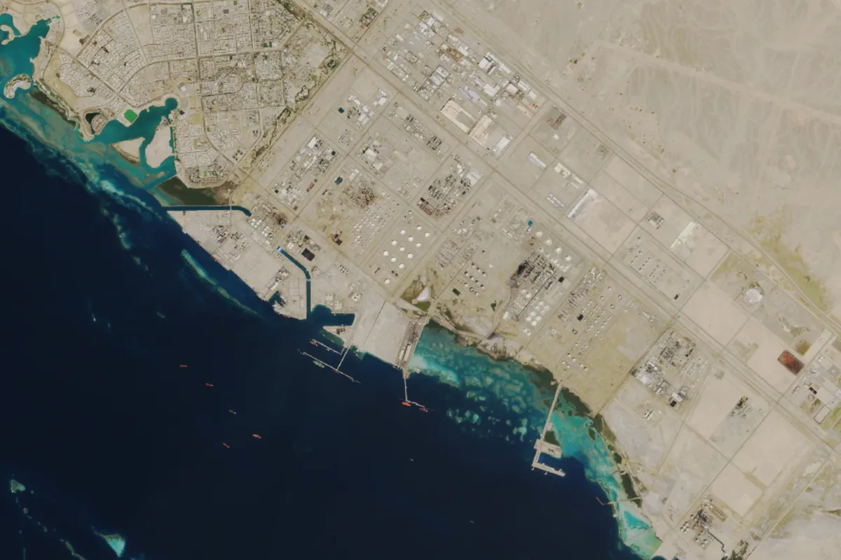 Cảng Yanbu - Ảnh: Copernicus/ESA