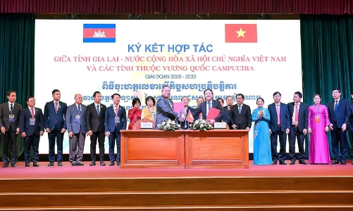 Gia Lai hợp tác toàn diện và thực chất hơn với các tỉnh Đông Bắc Campuchia