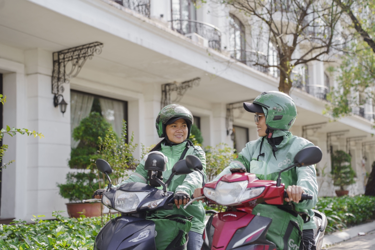 Grab Việt Nam đã triển khai nhiều sáng kiến hỗ trợ nữ đối tác tài xế. Ảnh:&nbsp;Grab Việt Nam.