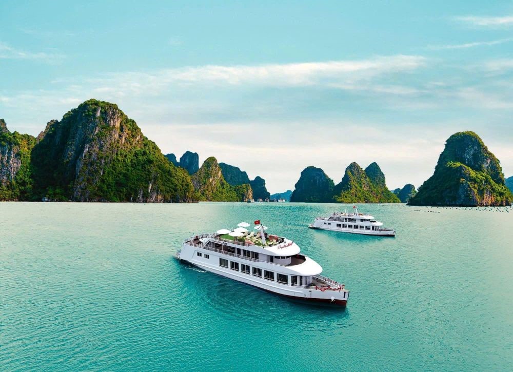 Vân Đồn và vịnh Bái Tử Long đang trở thành điểm đến dẫn đầu làn sóng du lịch mới. Ảnh: Everland Group.