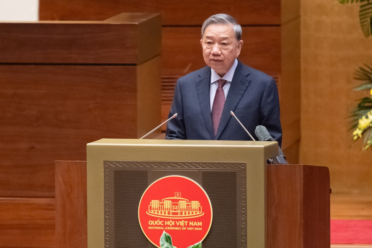 Tổng Bí thư Tô Lâm phát biểu chỉ đạo Hội nghị. Ảnh: TTXVN