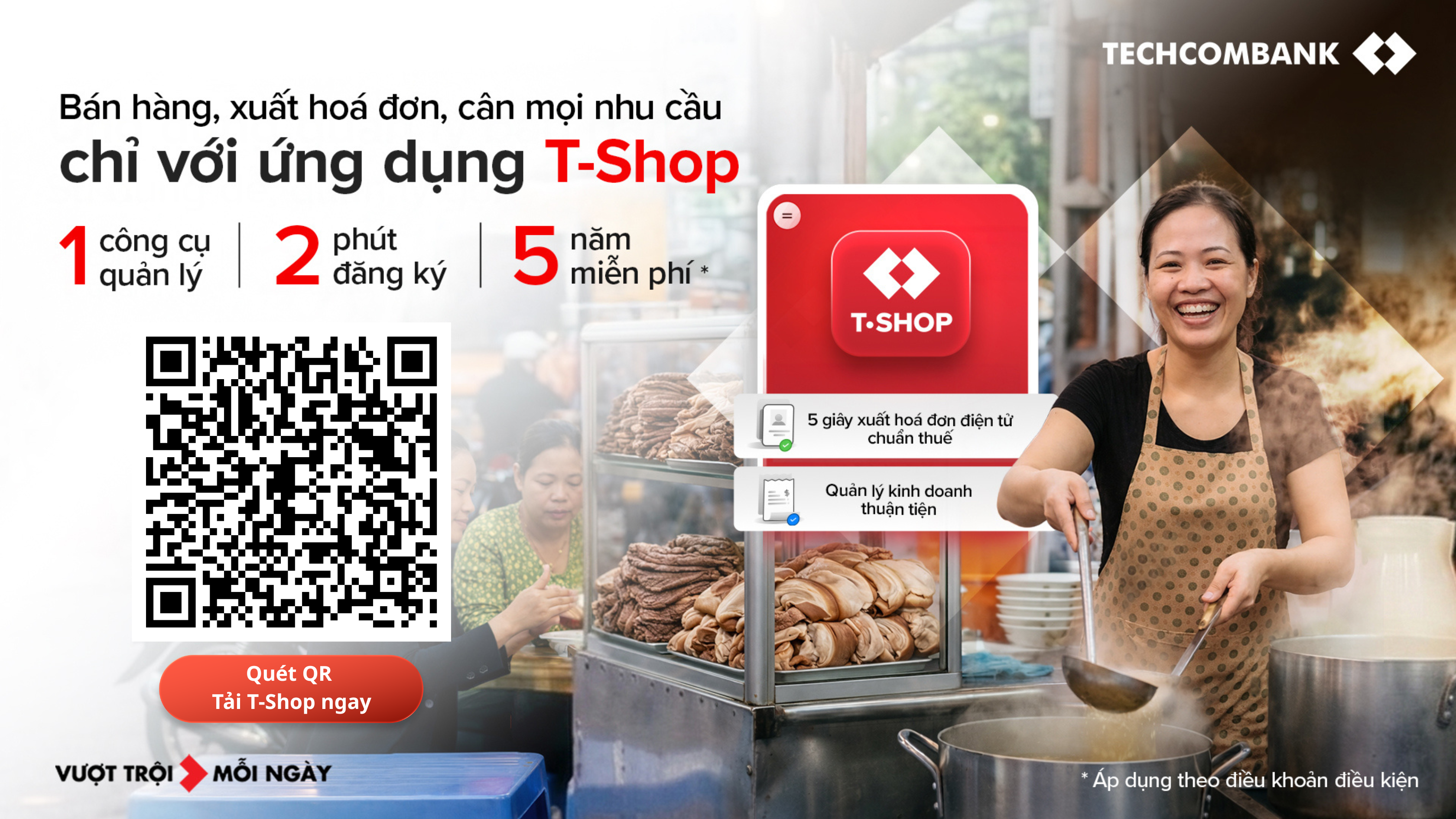 Ngân hàng gỡ khó cùng tiểu thương để minh bạch dòng tiền với T-shop - Ảnh 1